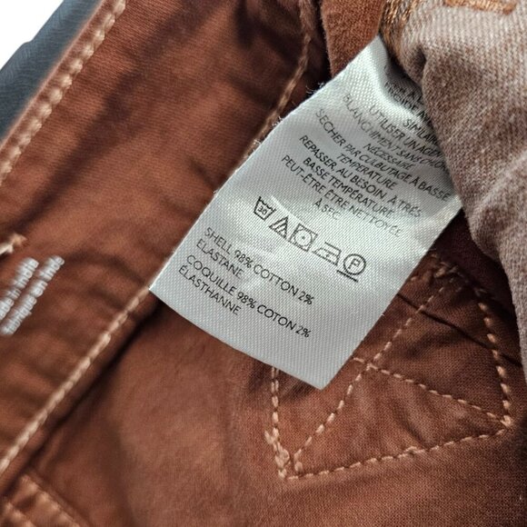 Anthropologie Pilcro Puddle Curve Wide-Leg Pants, Brown, Cotton, Western, Sz 26 - Picture 8 of 11